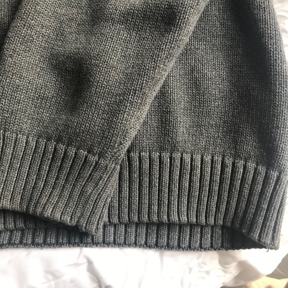 vintage grey simple classic crew neck sweater - Picture 5 of 6